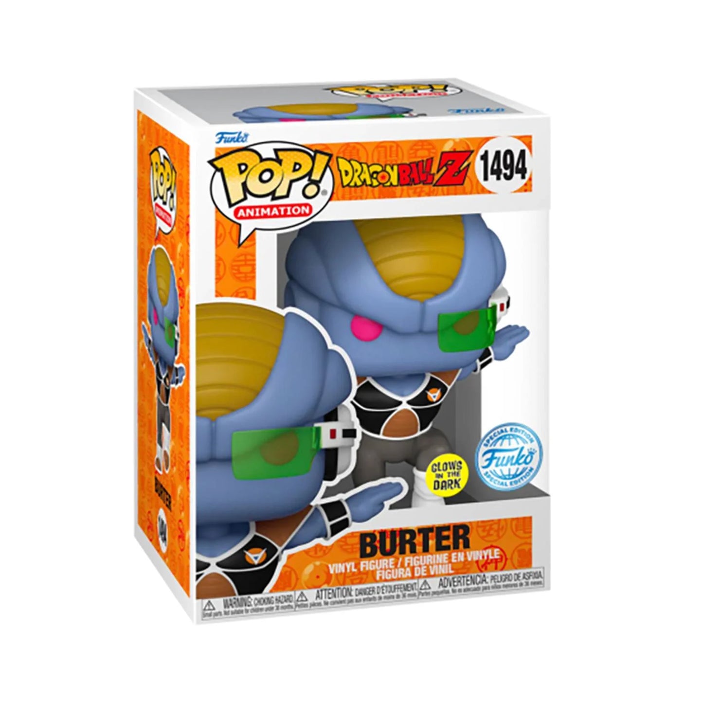 Funko Pop Burter #1494 Special Edition Glow Dragon Ball