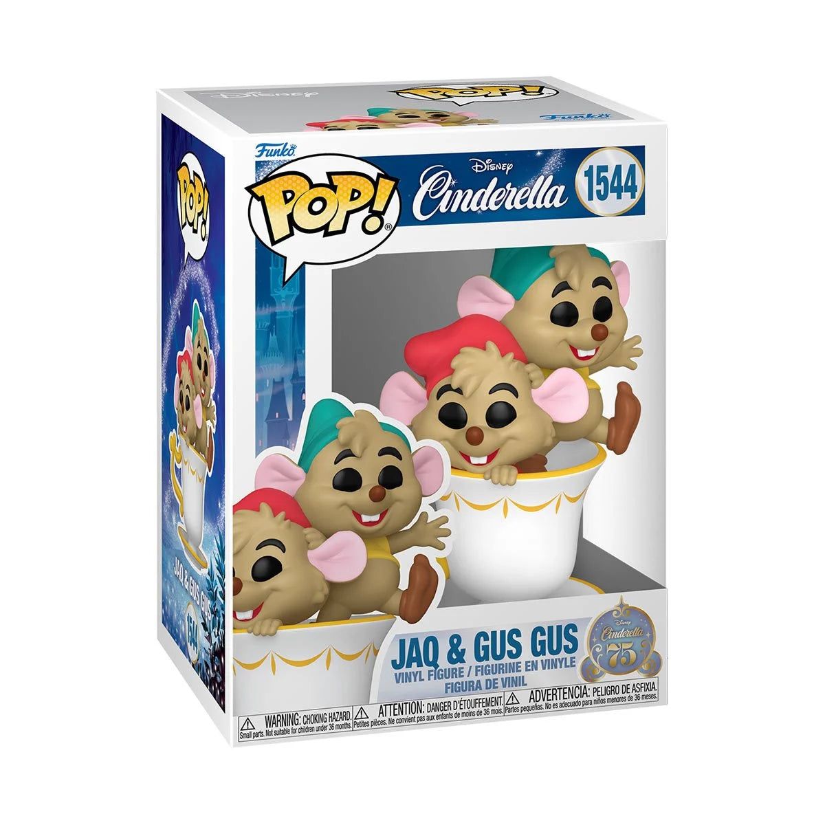 Cinderella 75th Anniversary Jaq & Gus Gus in Teacup Funko Pop! Vinyl Figure # 1544