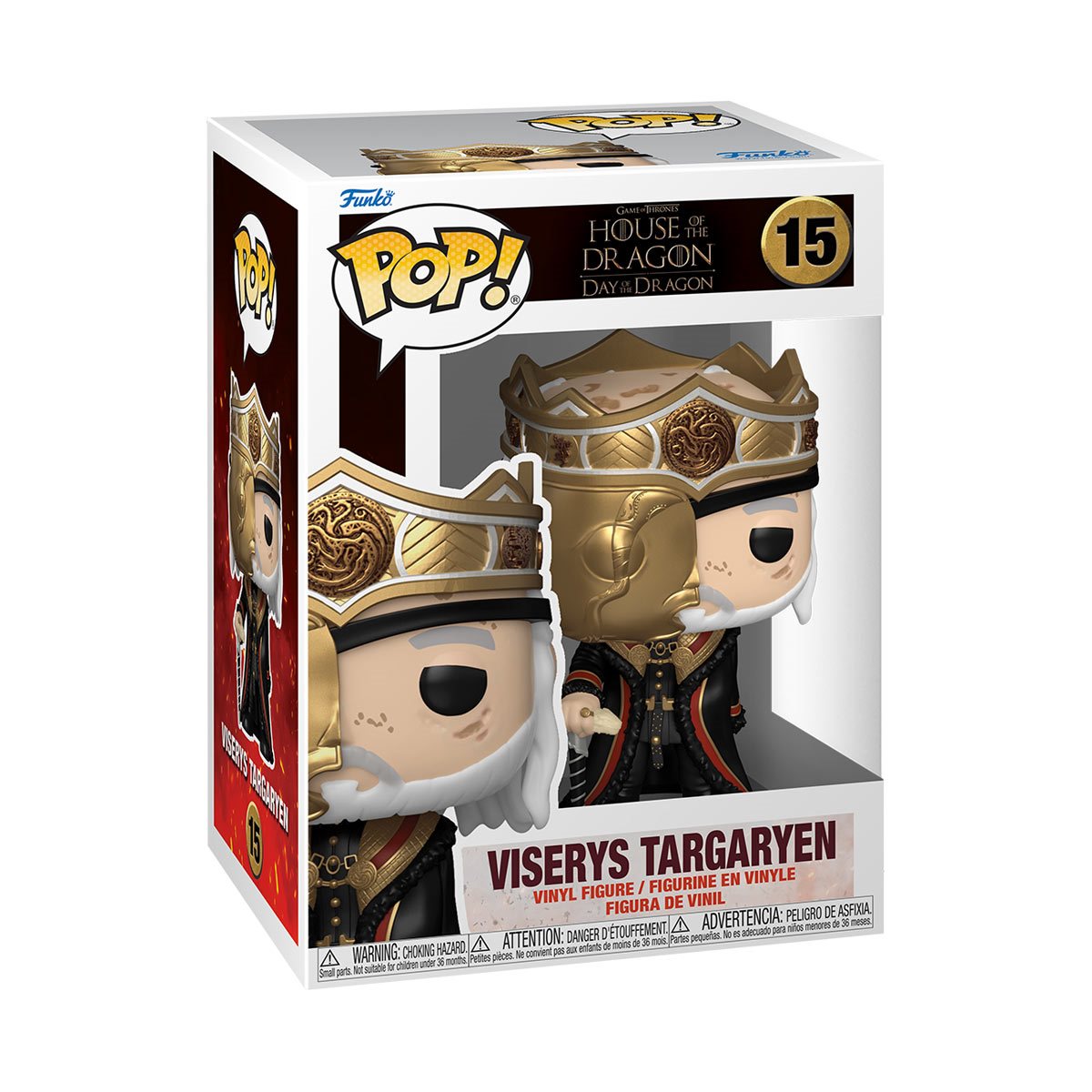 House of the Dragon Viserys Targaryen with Mask Funko Pop! Vinyl Figure #15