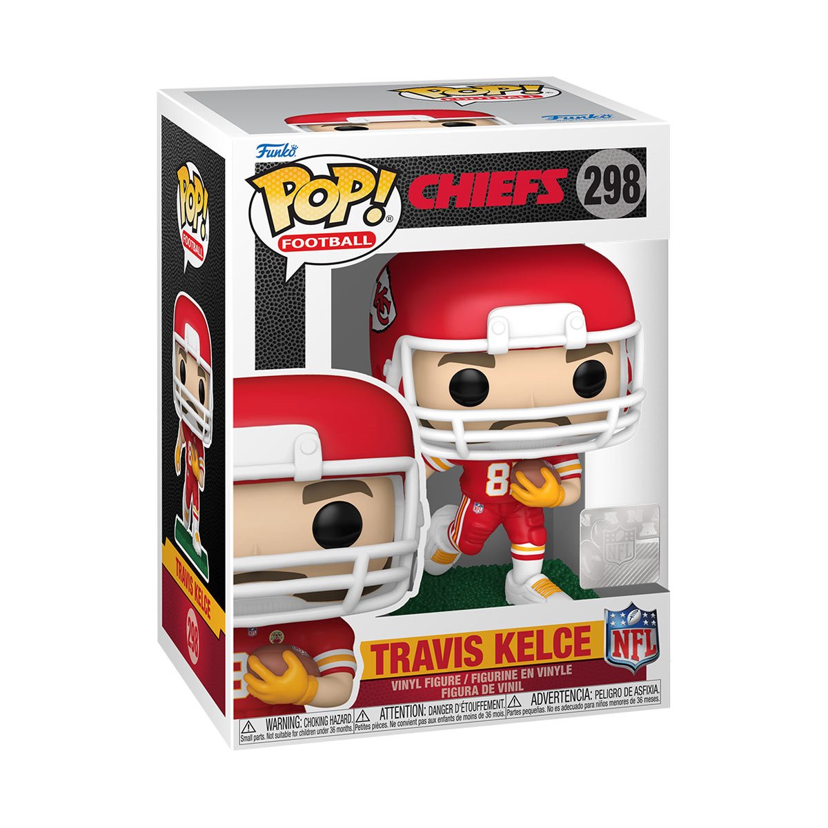 NFL Chiefs Travis Kelce (Road) Funko Pop! Vinyl Figure #298