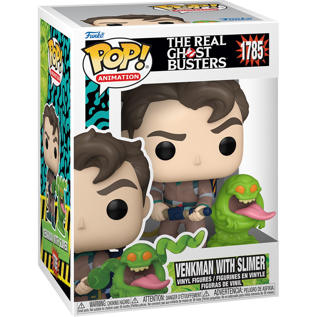 The Real Ghostbusters Venkman Funko Pop! Vinyl Figure and Slimer Buddy #1785