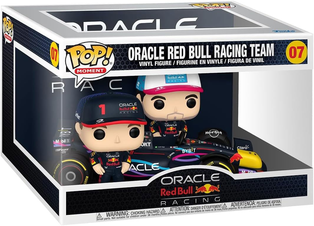 FORMULA 1  # 07  -  POP!MOMENT VINYL FIGURES OF ORACLE RED BULL RACING TEAM - MAX VERSTAPPEN & SERGIO PEREZ