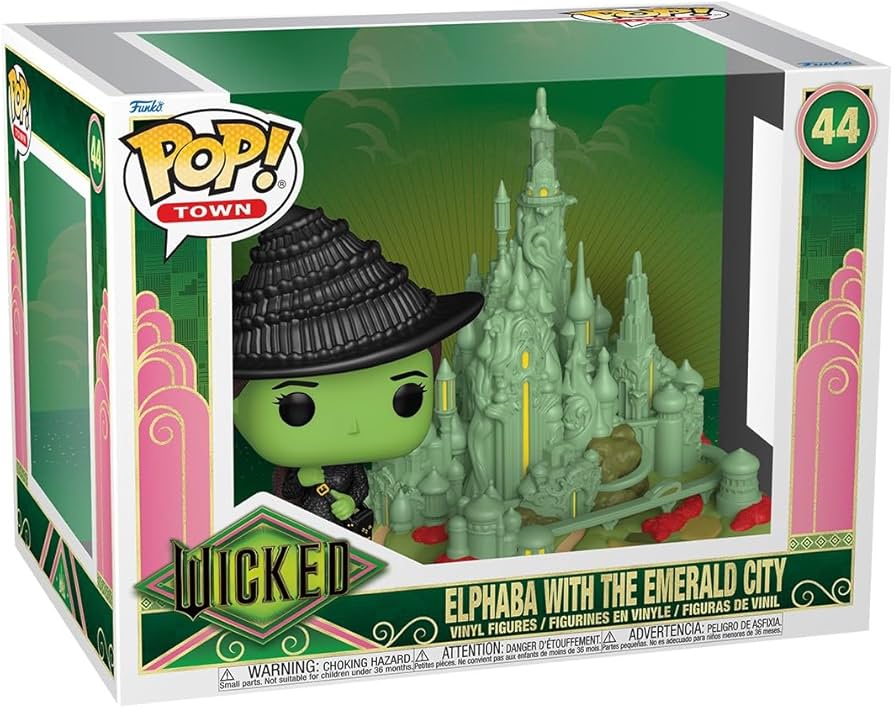 WICKED  # 44  -  POP! TOWN VINYL FIGURE OF ELPHABA WITH EMERALD CITY