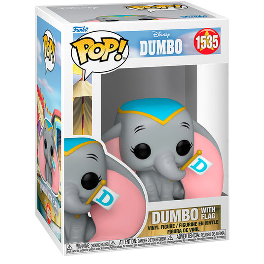 DUMBO  # 1535  -  POP! VINYL FIGURE OF DUMBO WITH FLAG