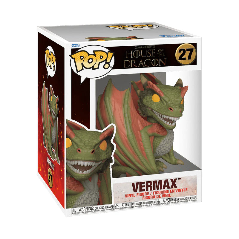 Funko Pop Super! Vermax #27 Game Of Thrones House Of The Dragon